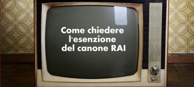 Ecco l’autocertificazione per non pagare il canone RAI. Occorre fare presto.