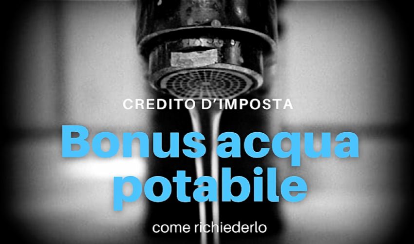 Bonus acqua potabile